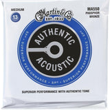 Martin Authentic Acoustic Guitar Strings - Superior Performance 92/8 Medium