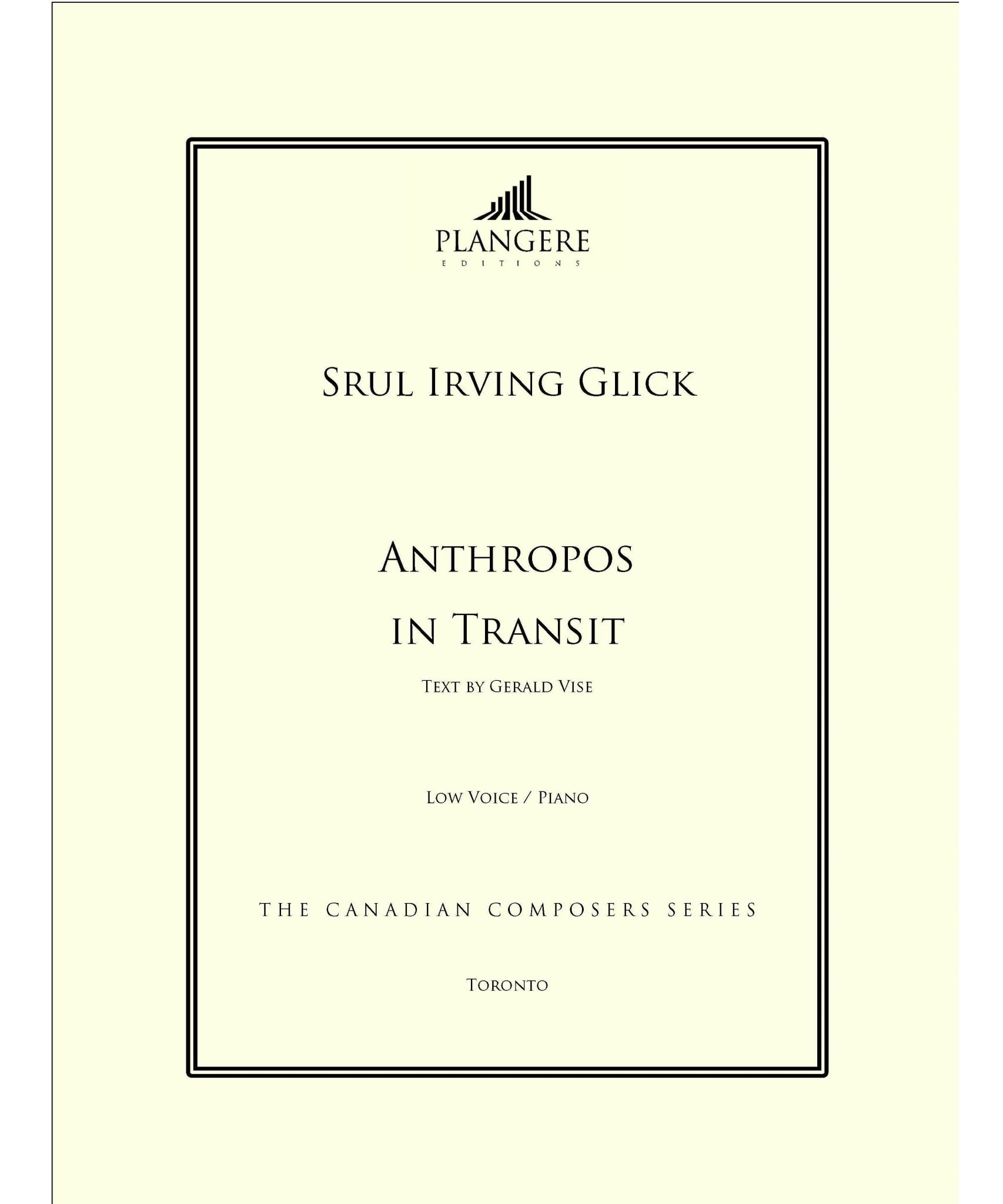 Glick, S.I. - Anthropos in Transit - 6 Songs - Remenyi House of Music