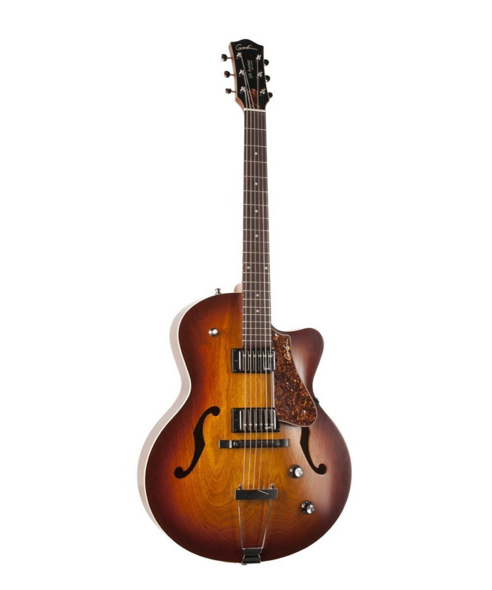 Godin 5th Ave CW Kingpin II Acoustic Guitar - HB Cognac Burst - Remenyi House of Music