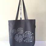 Grey Tote Bag "Hidden Music" Design - Remenyi House of Music