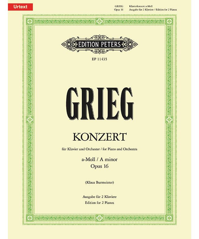 Grieg, E. - Piano Concerto in A minor Op. 16 (Edition for 2 Pianos) - Remenyi House of Music