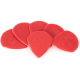 Dunlop 47P3N Nylon Jazz III Red Point Tip Guitar Picks, 6-Pack