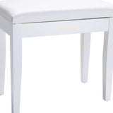 Roland RPB-100WH Piano Bench with Storage Compartment - White