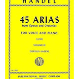 Handel, G.F. - 45 Arias from Operas & Oratorios, Vol. 3: Low Voice - Remenyi House of Music