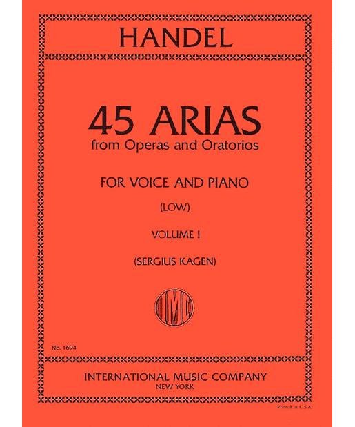 Handel, G.F. - 45 Arias from Operas & Oratorios, Volume 1: Low - Remenyi House of Music