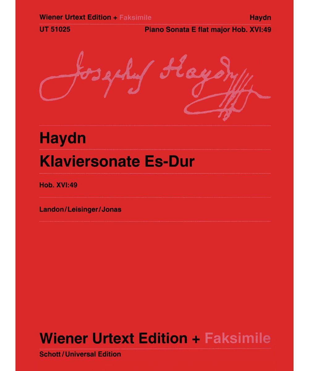 Haydn, F.J. - Piano Sonata In E Flat Major, Hob. XVI:49 - Remenyi House of Music