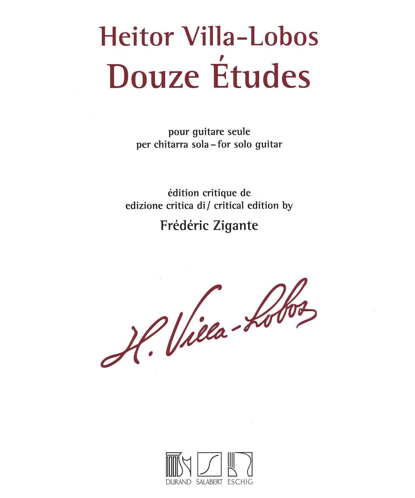 Heitor Villa - Lobos - 12 Études - Remenyi House of Music