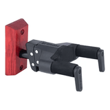 Hercules Stands GSP38WBR+ Wall - Mount Guitar Stand (Red wood base / short arm) - Remenyi House of Music