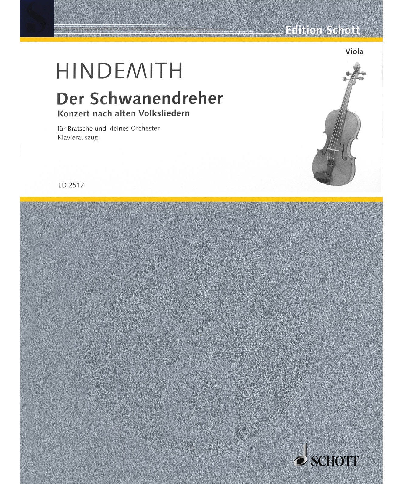 Hindemith, P. - Der Schwanendreher (1935 - 1936) - Remenyi House of Music