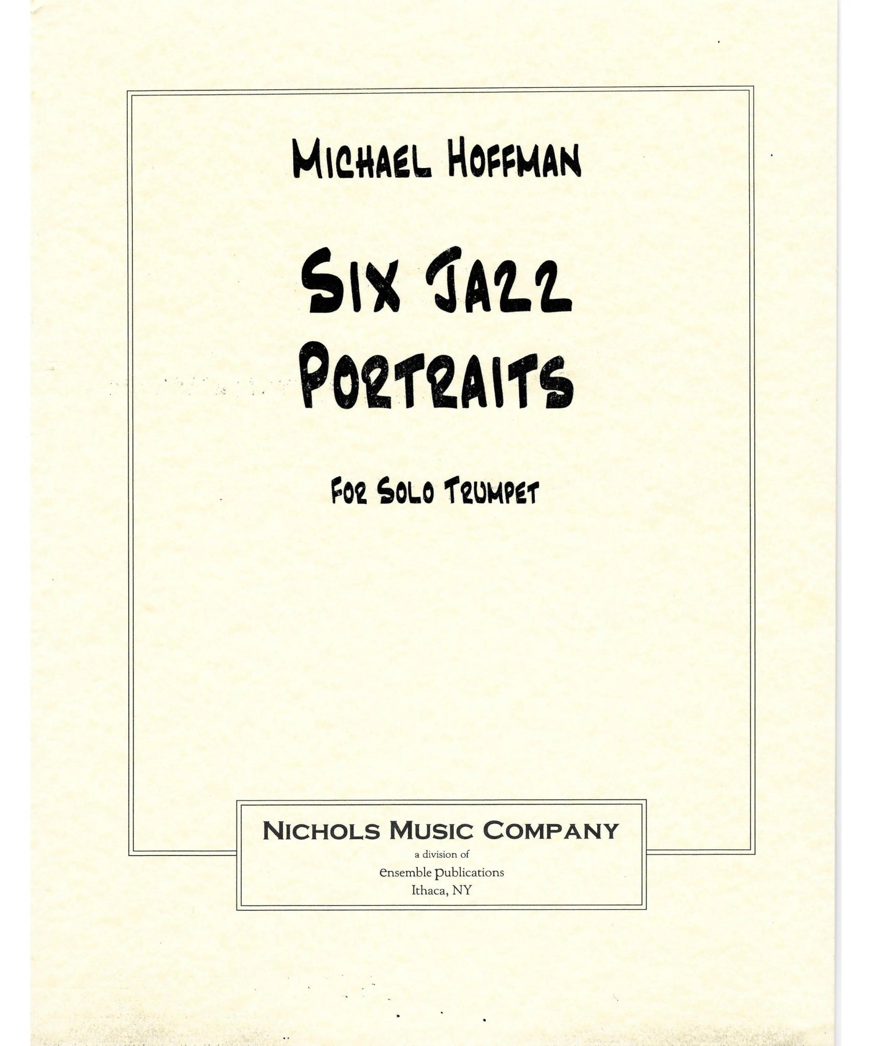 Hoffman, M. - Six Jazz Portraits - Trumpet Solo - Remenyi House of Music