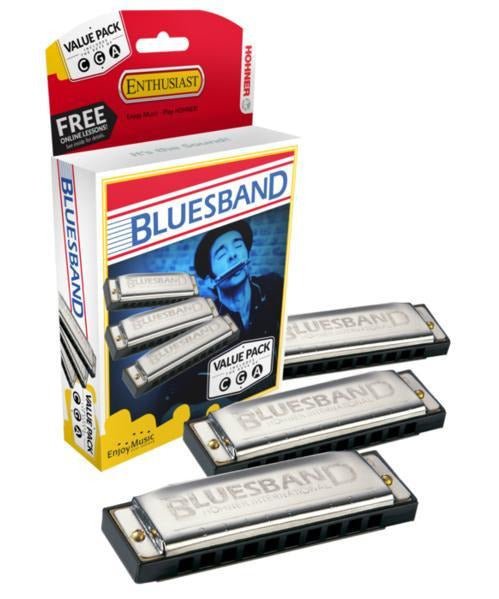 Hohner Blues Band Harmonica Value Pack (C, G, A) - Remenyi House of Music