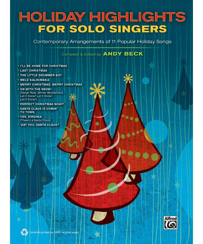 Holiday Highlights for Solo Singers - Remenyi House of Music