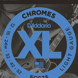 D'Addario ECG25 Chromes Flat Wound LIGHT 12-52