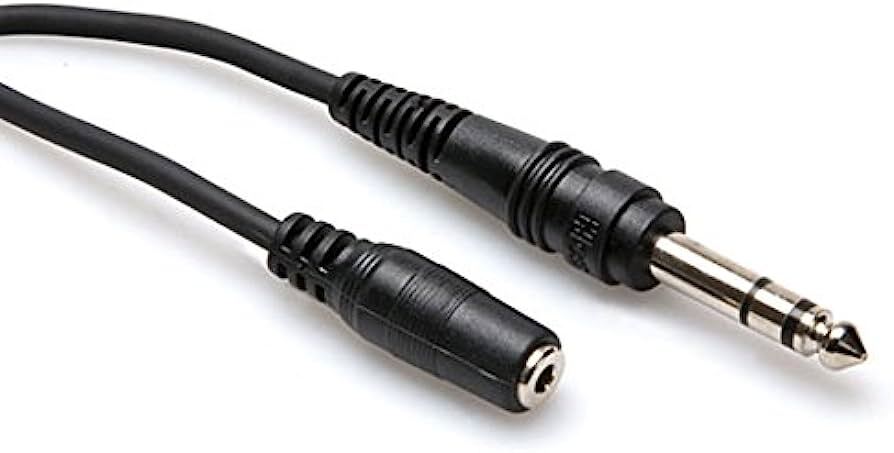 Hosa MHE310 Balanced 1/4 TRS Male to Stereo 3.5mm Female Headphone Extension Cable 10 Ft. - Remenyi House of Music