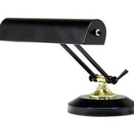 House Of Troy P10 - 150 - 617 Upright Piano 8 - Inch Portable Lamp, Black with Polished Brass Accents - Remenyi House of Music