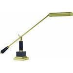 House Of Troy P10 - 190 - M Counter Balance 20 - Inch Portable Fluorescent Short Arm Lamp, Polished Brass and Black Marble - Remenyi House of Music