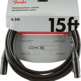 Fender Professional Series Microphone Cable, 15', Black