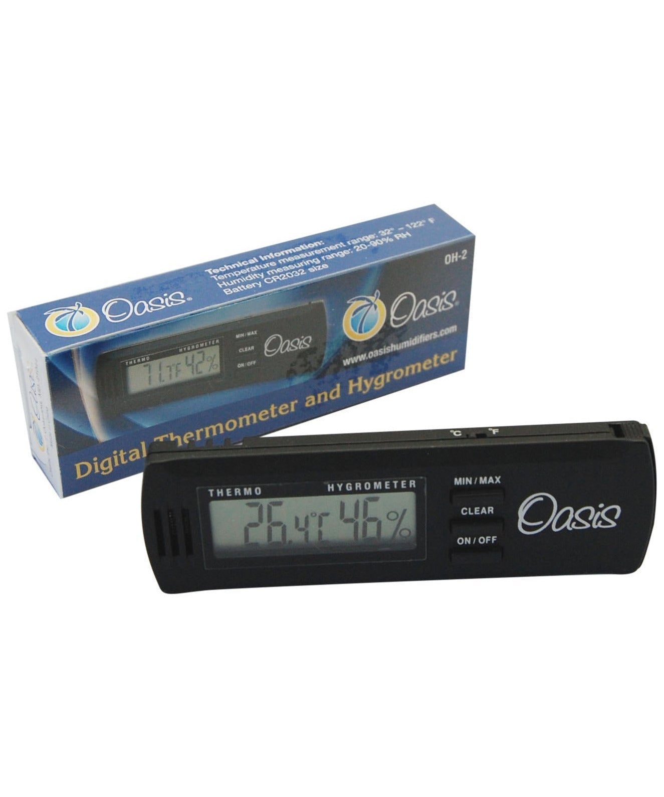 HYGROMETER Oasis Hygrometer with case clip OH - 2 - Remenyi House of Music