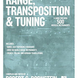 Range, Transposition and Tuning