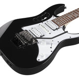 Ibanez Steve Vai JEM Jr Electric Guitar Black - Remenyi House of Music