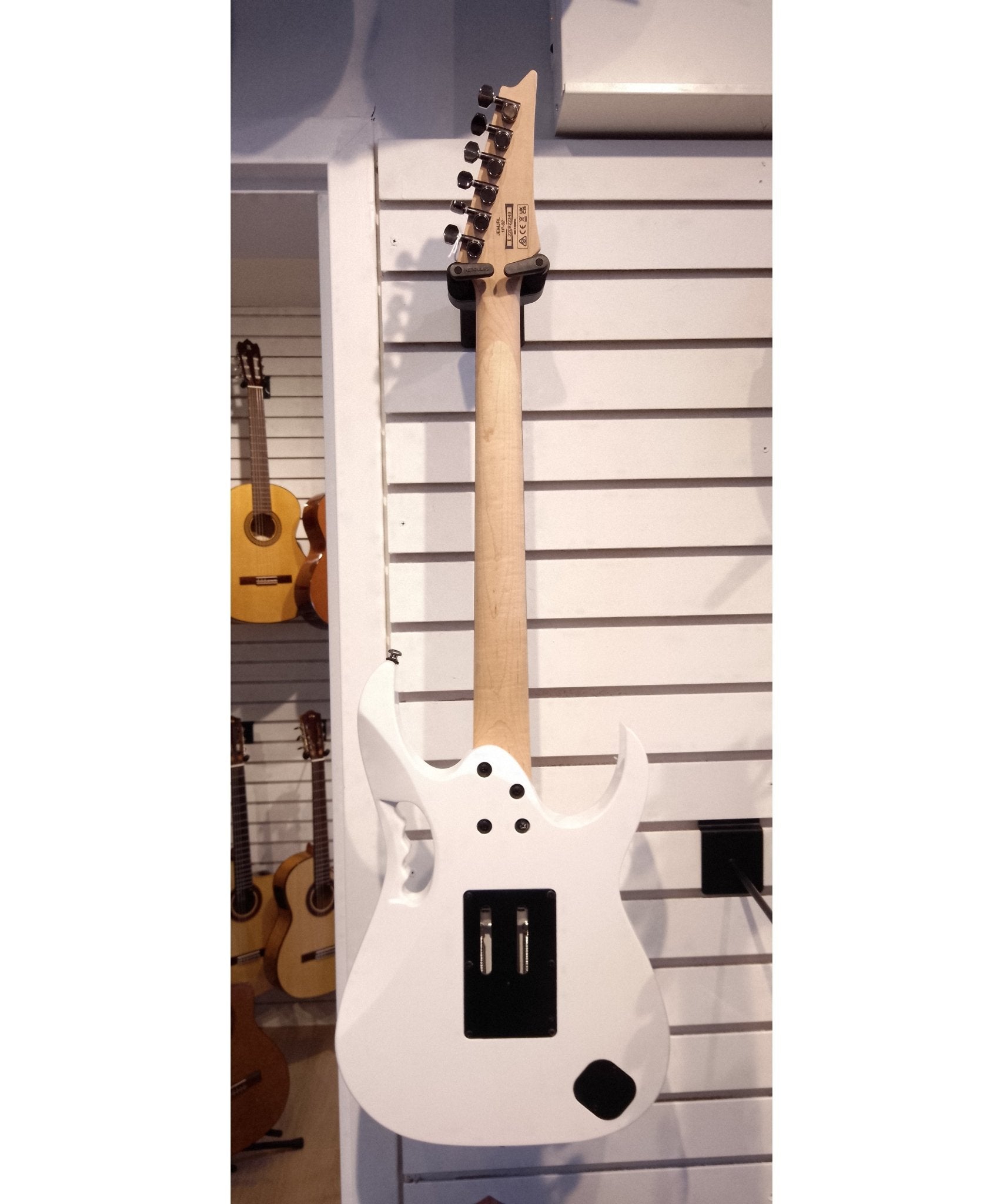 Ibanez Steve Vai Jem Junior Left Handed Electric Guitar - White - Remenyi House of Music