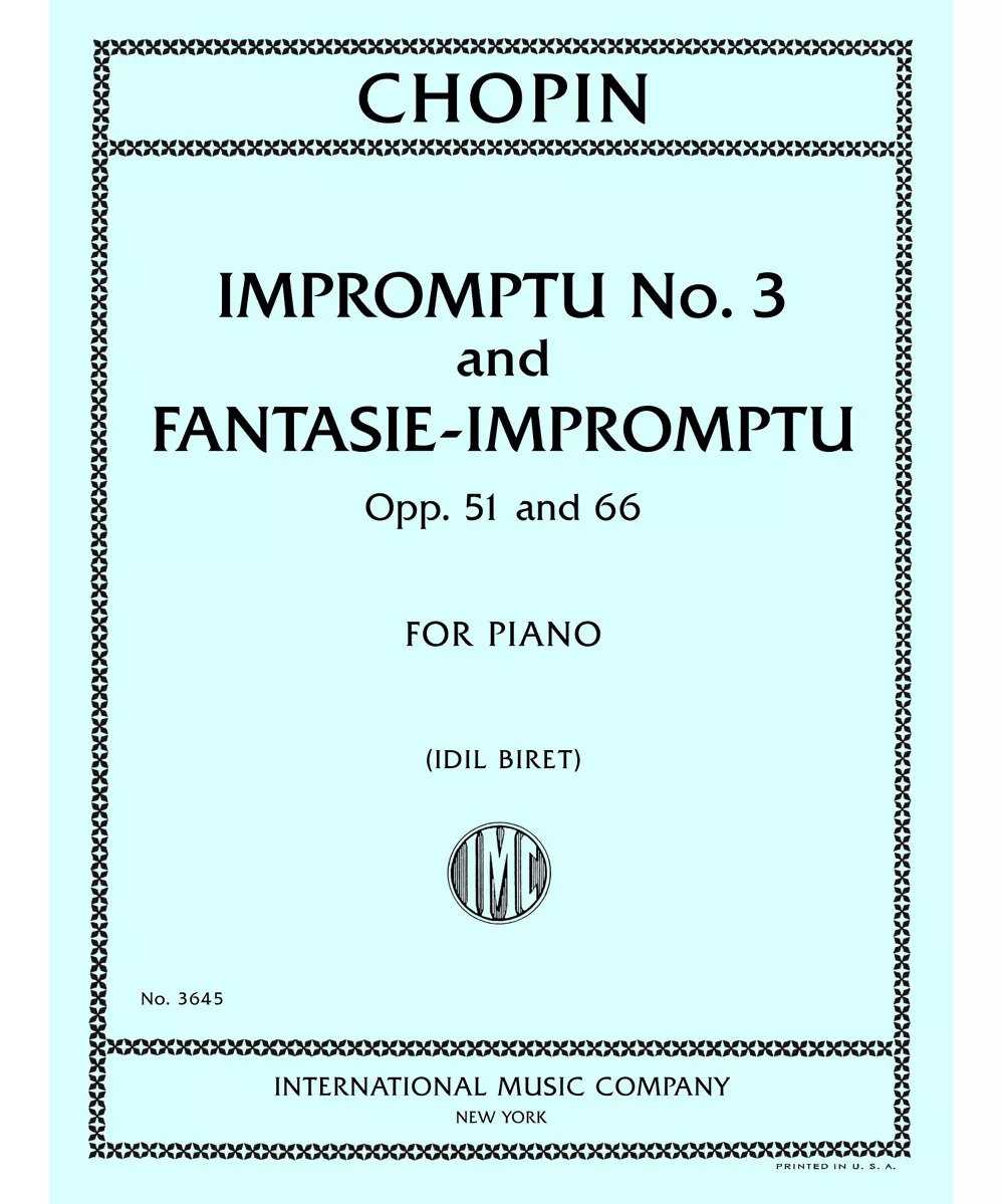 Impromptu No. 3 in G flat major, Opus 51 and Fantaisie - Impromptu in C sharp minor, Opus 66 - Remenyi House of Music