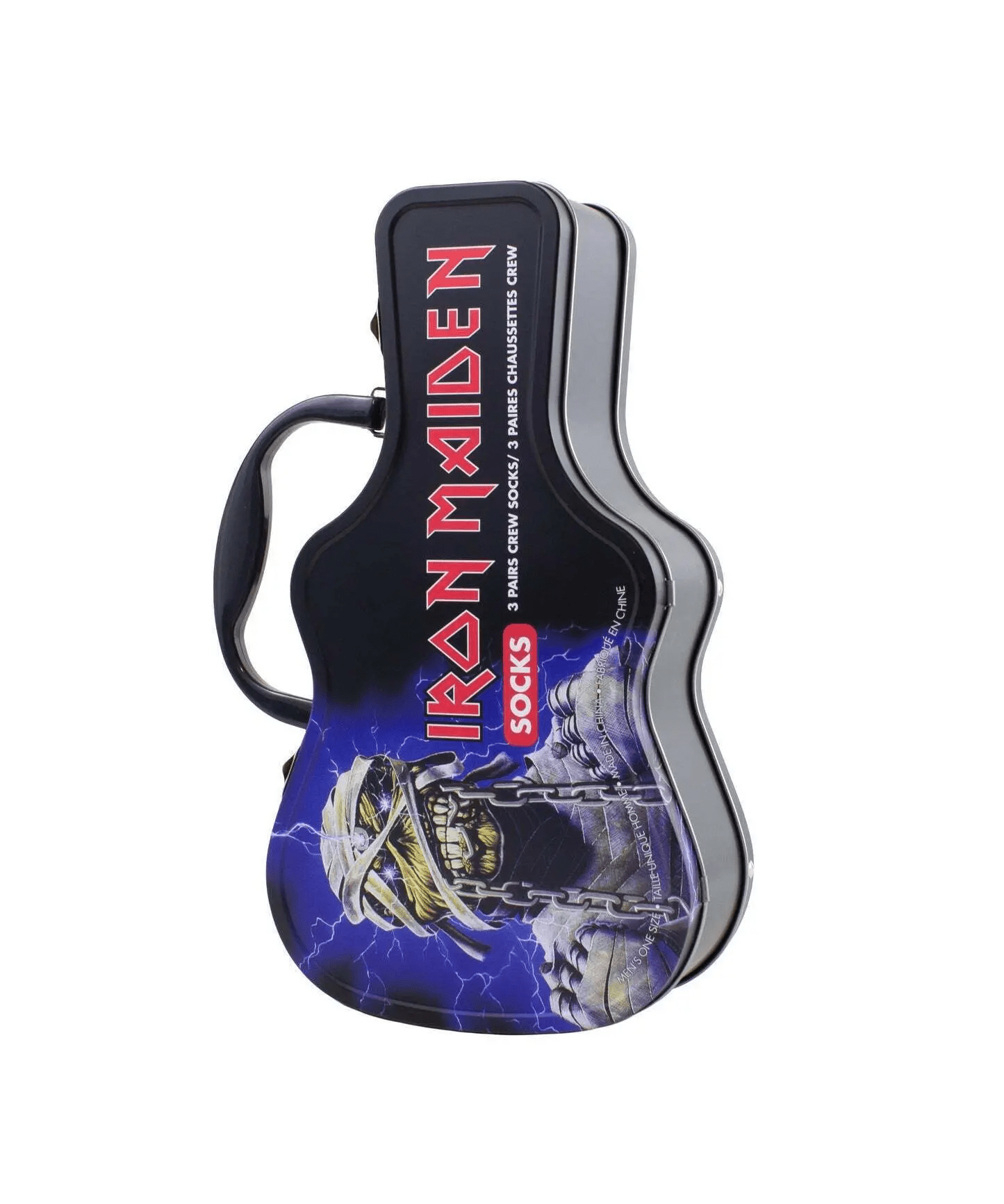 Iron Maiden Socks in Guitar Tin (3-pair) - Remenyi House of Music