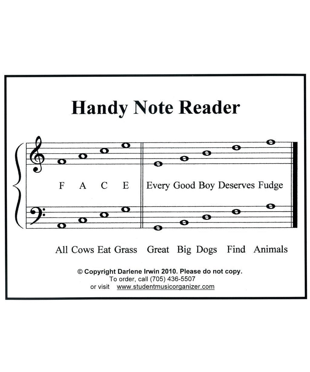 Irwin D. - Note Reader Card - Large - Remenyi House of Music