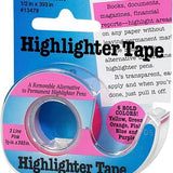 Lee 3-Line Removable Wide Highlighter Note Tape  1/2 X 393 in  Pink