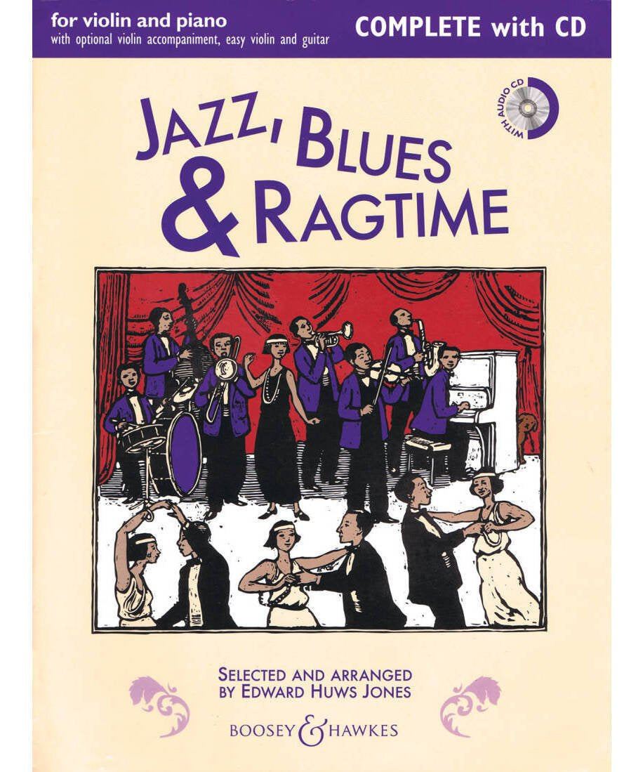 Jazz, Blues & Ragtime - Complete Edition (Violin, Guitar, Piano) Book/CD - Remenyi House of Music