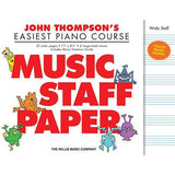 John Thompson's Easiest Piano Course - Music Staff Paper