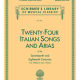 24 chansons et airs italiens - Voix moyennement grave (Livre seul)