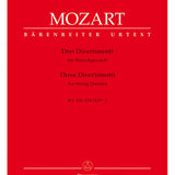 Mozart W.A. - 3 Divertimenti For String Quartet Kv 136-138