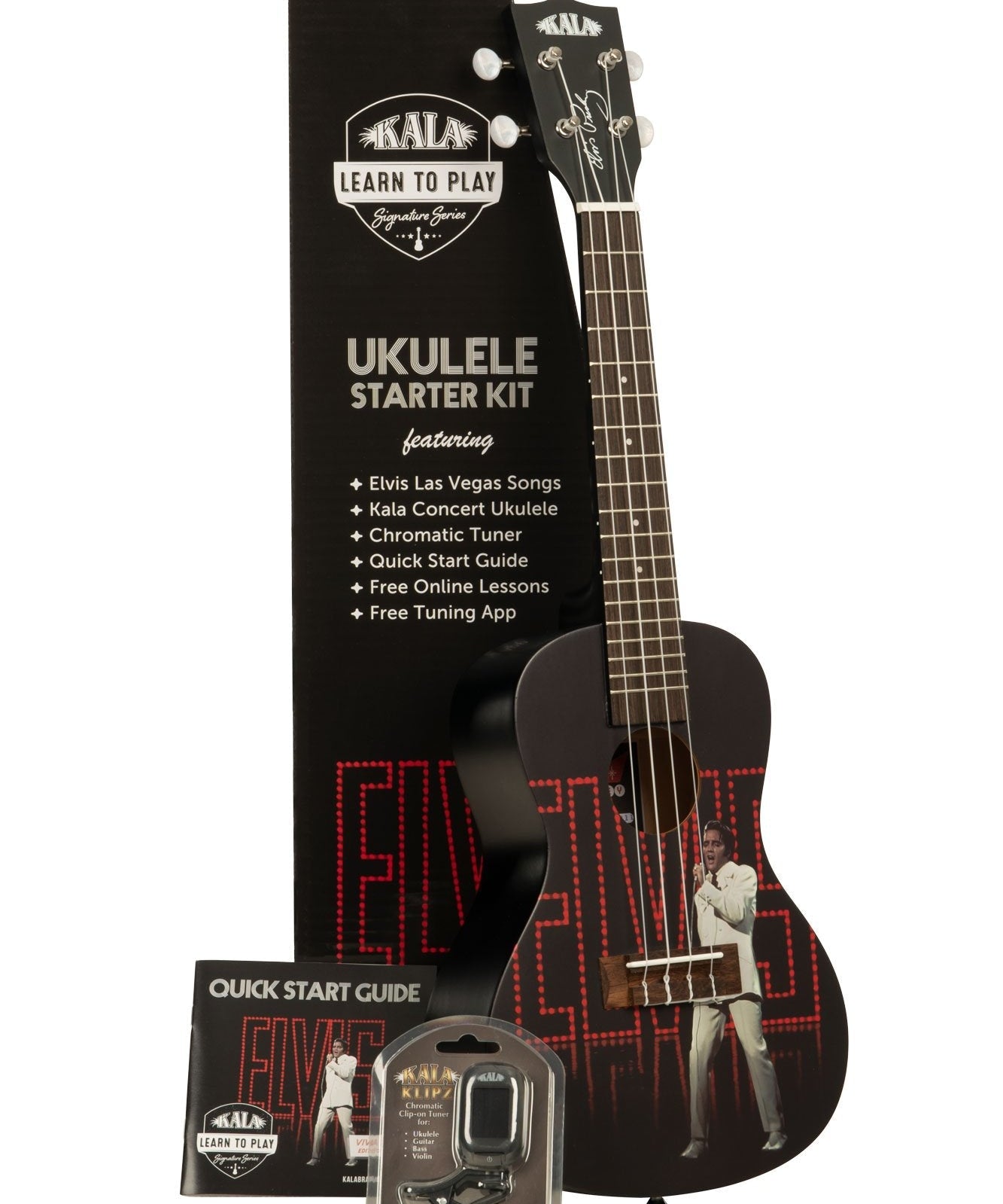 Kala Learn to Play Elvis Viva Las Vegas Concert Ukulele Starter Kit - Remenyi House of Music