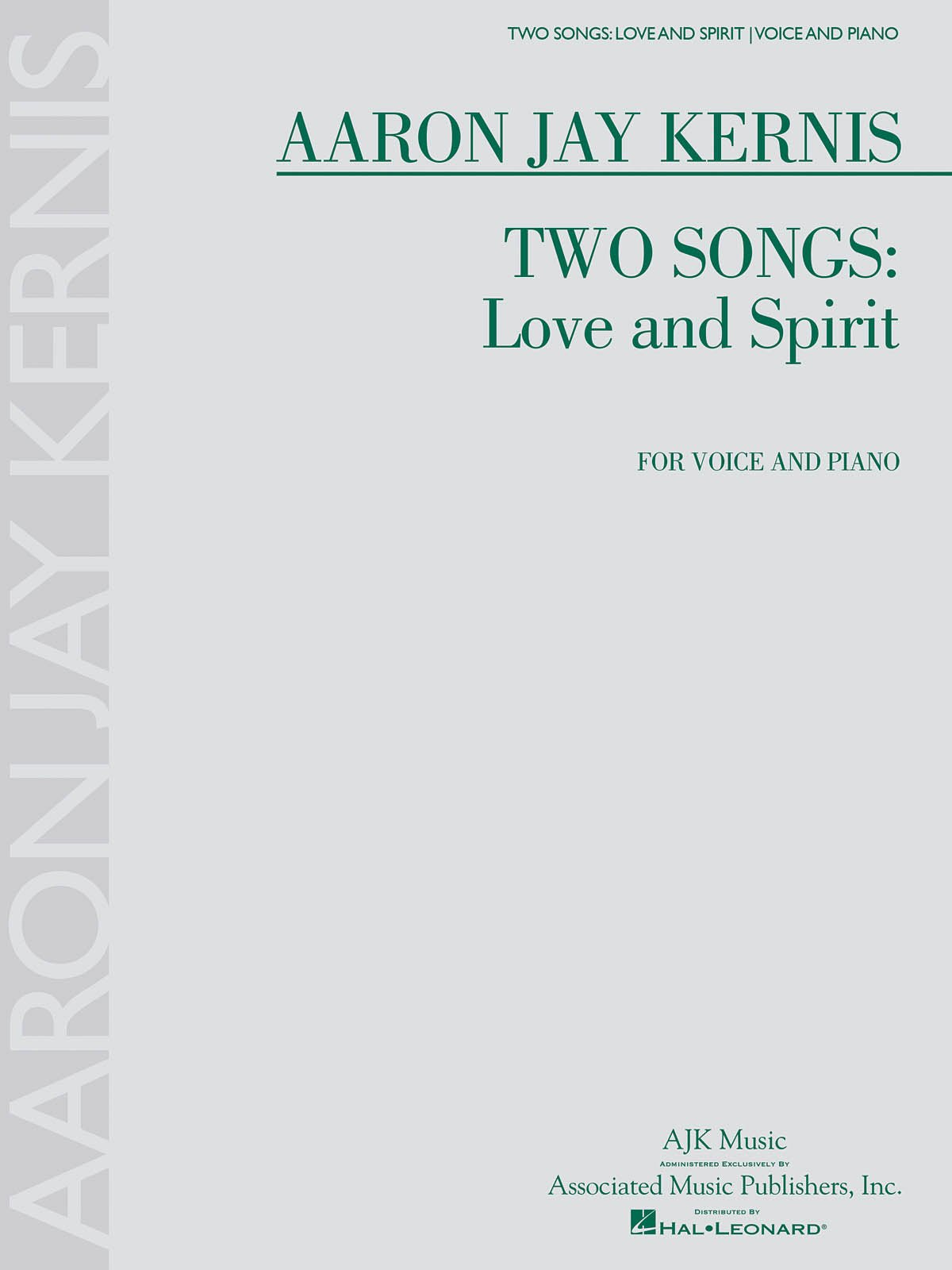 Kernis A.J. - Two Songs: Love and Spirit - Remenyi House of Music