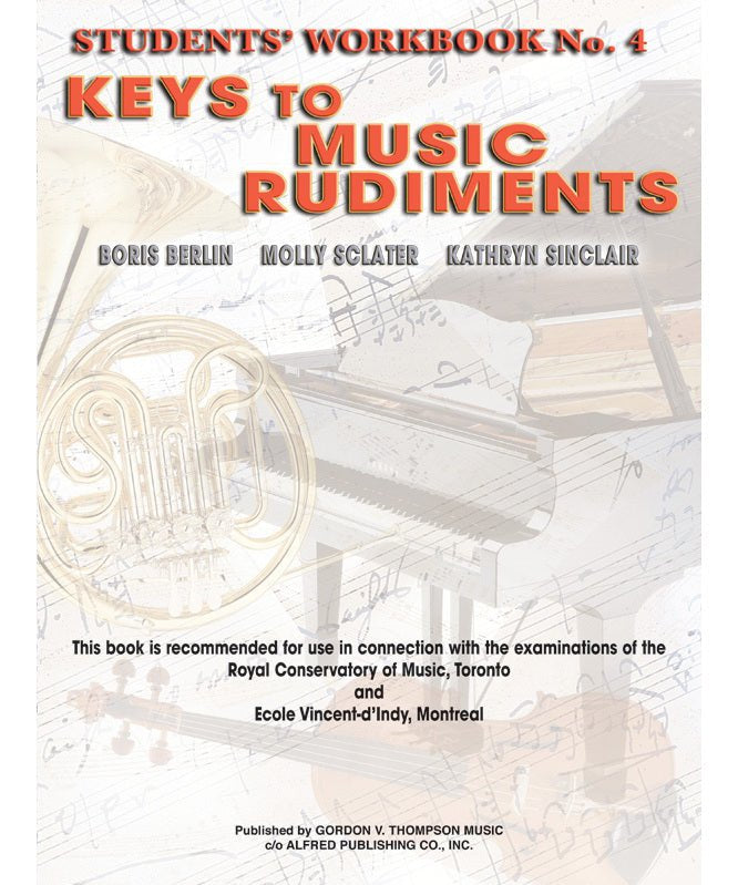 Keys to Music Rudiments: Students' Workbook No. 4 - Remenyi House of Music