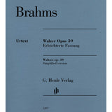 Valses Op. 39 (Arrangement simplifié de Brahms)