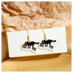 Kitty Cat on Keys Earrings - Remenyi House of Music