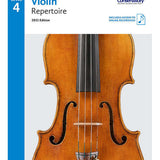 RCM 2021 Violin Repertoire Level 4 (Book & Download)