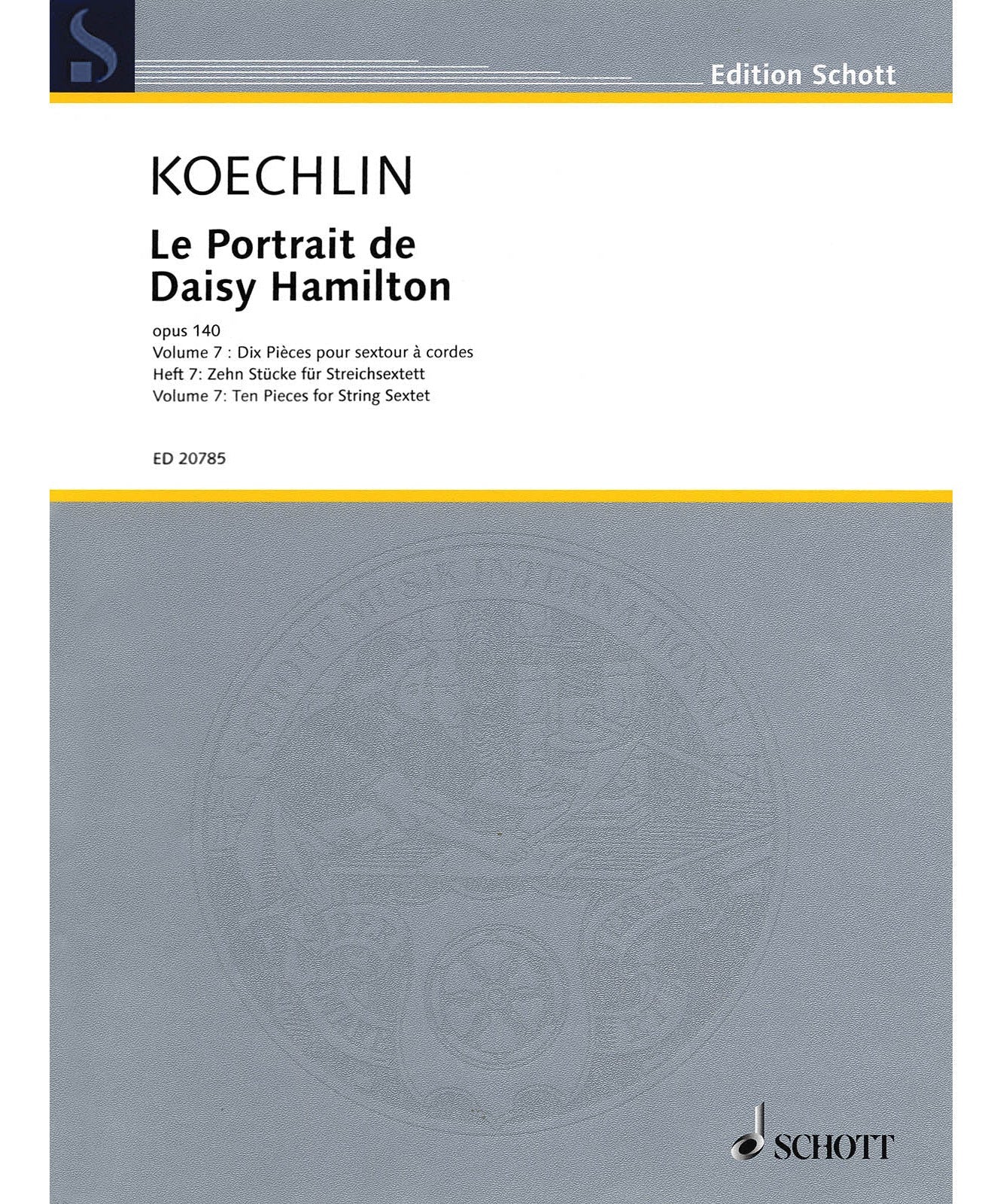 Koechlin C. - Le Portrait de Daisy Hamilton, Op. 140 - Remenyi House of Music
