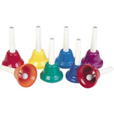 Rhythm Band 8-Note Handbell Set  8 Pieces