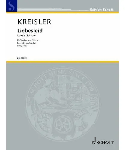 Kreisler, F. - Liebesleid (Love's Sorrow) - for violin & guitar - Remenyi House of Music