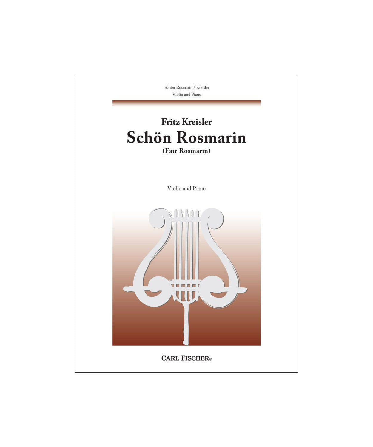 Kreisler F. - Schon Rosmarin - Remenyi House of Music