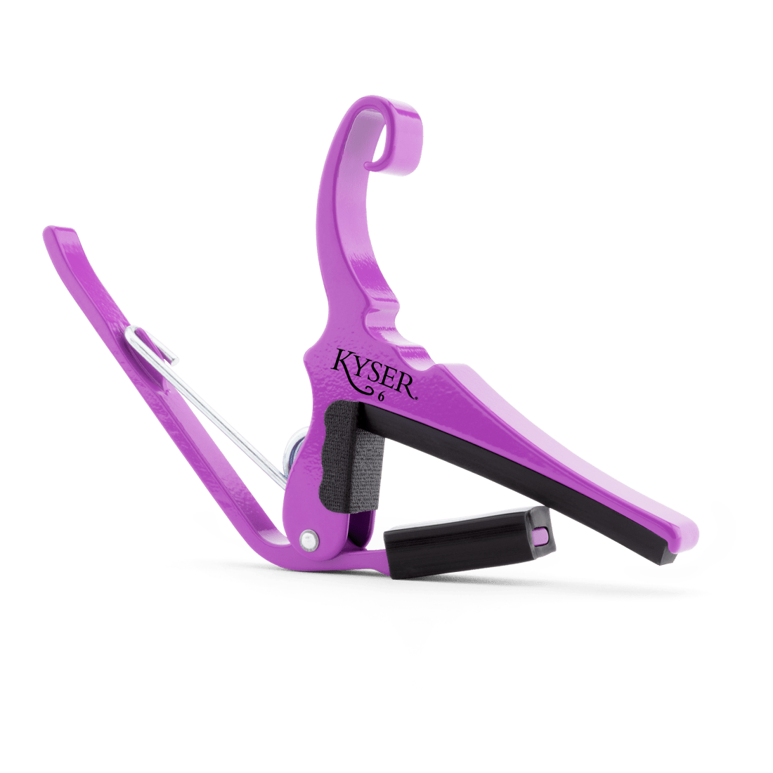Kyser KG6 Quick-Change Acoustic Guitar Capo Silver Purple Rain - Remenyi House of Music