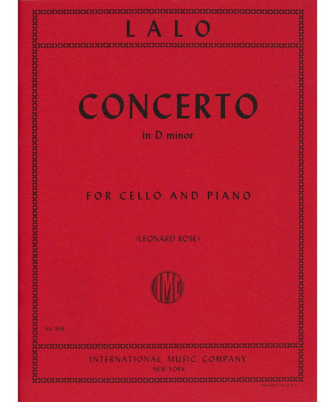 Lalo É. - Cello Concerto in D Minor - Remenyi House of Music