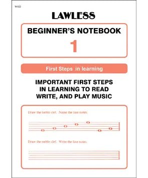 Lawless, J. - Beginner's Notebook 1 - Remenyi House of Music