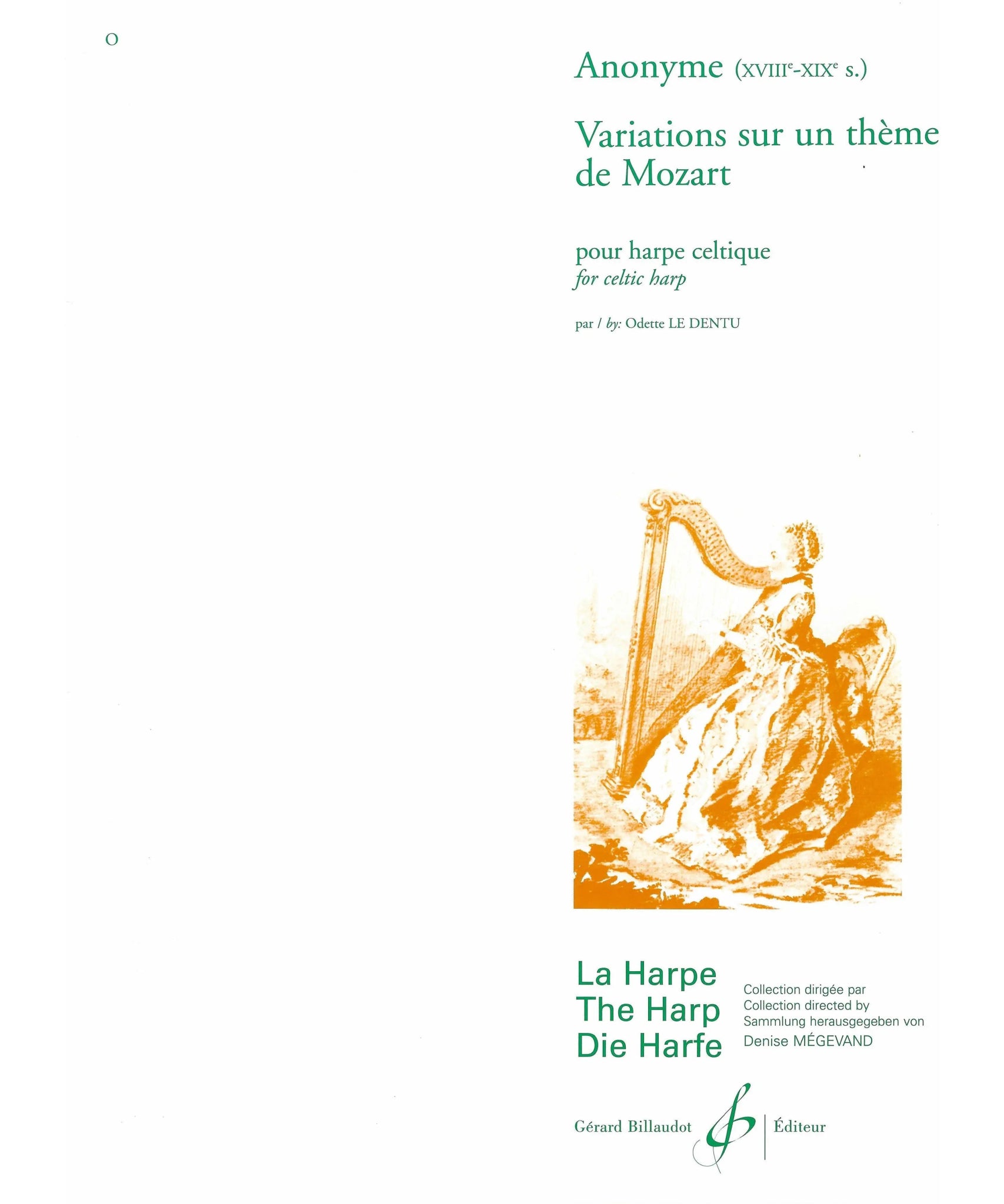Le Dentu, O. - Variations on a Theme of Mozart - Remenyi House of Music