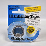 Lee 3 - Line Removable Wide Highlighter Note Tape 1/2 X 393 in Yellow - Remenyi House of Music