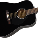 Fender CD-60S Dreadnought Guitar, Walnut Fingerboard, Black