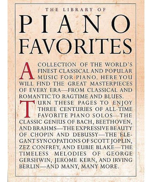 Library of Piano Favorites - Remenyi House of Music